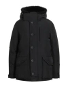 Yves Salomon Ys Army Man Puffer Black Size 40 Polyester, Acrylic, Elastane, Shearling In Black