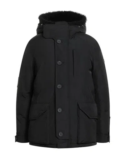 Yves Salomon Ys Army Man Puffer Black Size 40 Polyester, Acrylic, Elastane, Shearling
