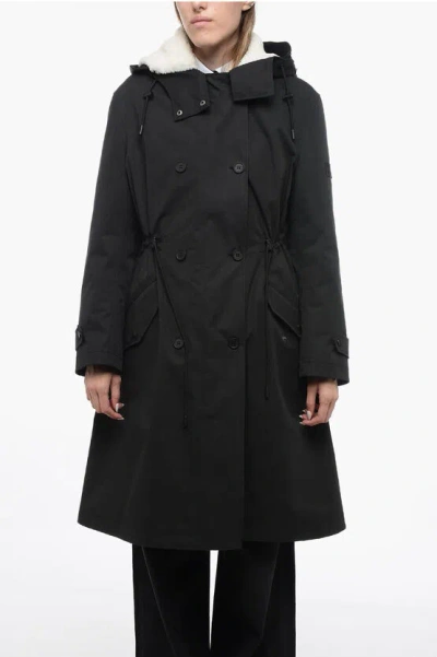 YVES SALOMON YS ARMY PARKA JACKET WITH PILE-BORG LINING