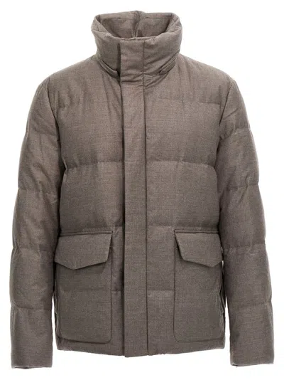 Yves Salomon Zip In Grey