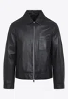Yves Salomon Black Solid Jacket In Black