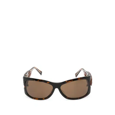 Yvmin 26623brw00nn Oversized Tortoiseshell Acetate Sunglasses In Multi