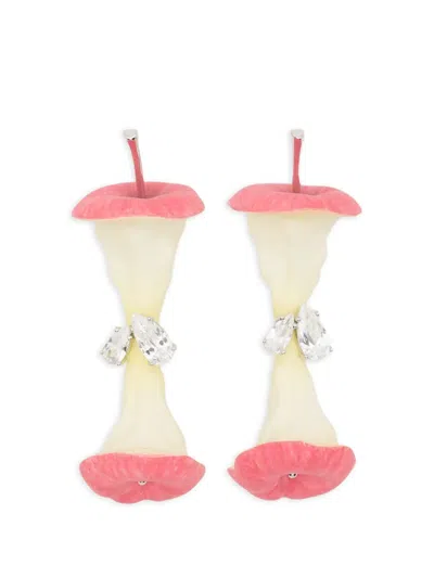 Yvmin Apple Core Earrings In Multi
