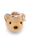Yvmin Bear Head Earring In Brown