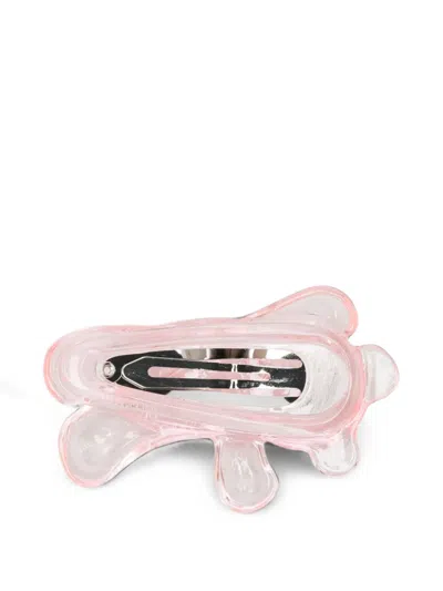 Yvmin Bear-motif Hair Clip In Pink