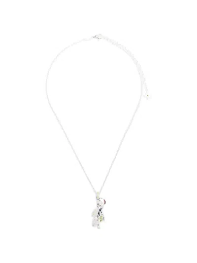 Yvmin Bear-pendant Necklace In Metallic