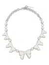 Yvmin Bow-detail Necklace In Silver