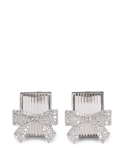 Yvmin Bow-detail Earrings In Metallic