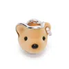 Yvmin Bear Head Earring In Brown