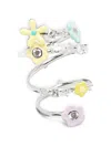 Yvmin Crystal-embellished Character Rings In Multi