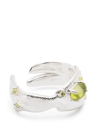 Yvmin Embellishment Ring In Metallic
