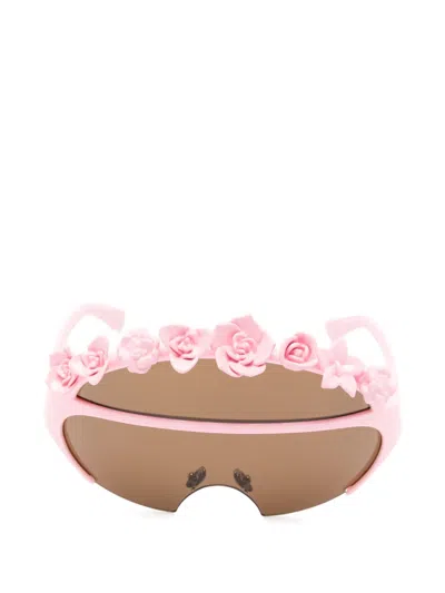 Yvmin Floral Sunglasses In Pink