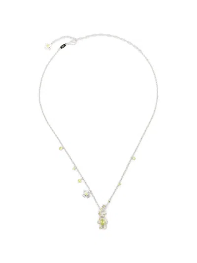 Yvmin Flower Bear-charm Necklace In Metallic