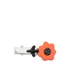 Yvmin Flower-embellished Hair Clip In Orange