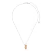 Yvmin Mini Flocked Bear Necklace