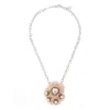 Yvmin Heart-shaped Crystal Embellished Necklace In Multi