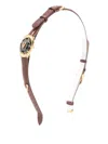 Yvmin Leather Emblem Headband In Brown