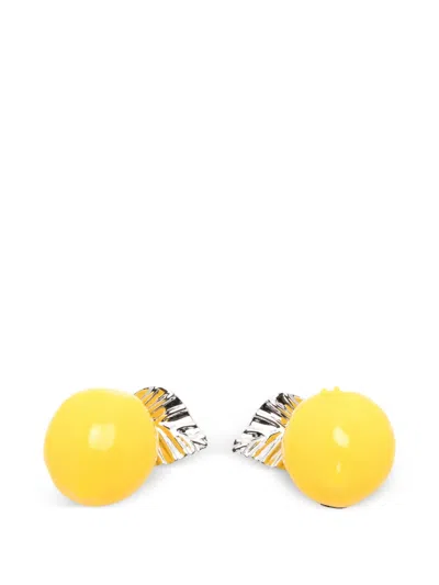 Yvmin Lemon-shape Earrings In Yellow