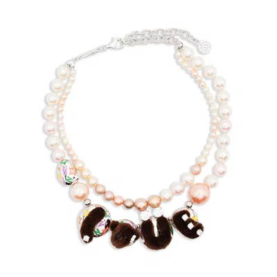 YVMIN PINK  BROWN NECKLACES