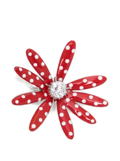 Yvmin Polka Dot Flower Hair Clip In Multi