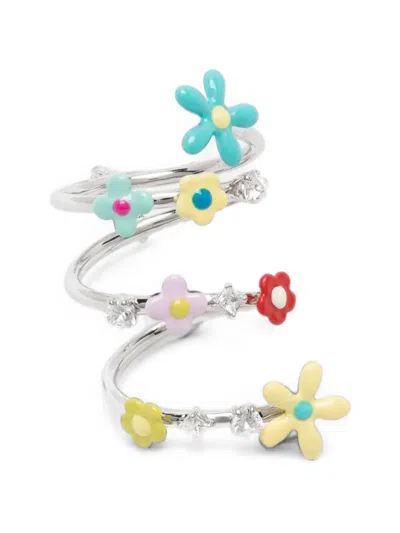 Yvmin Ring Multicolor "flower Gemstone Spiral"