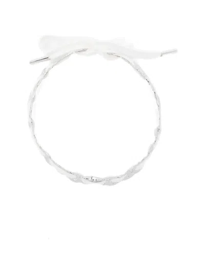 Yvmin Self-tie Necklace In Metallic