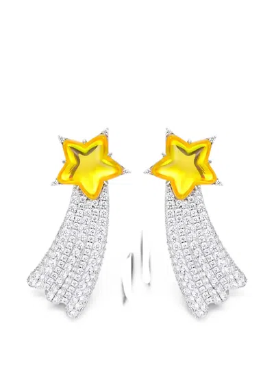 Yvmin Shooting Star Earrings In Metallic