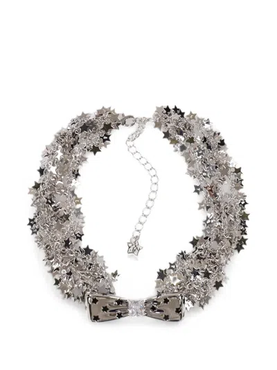 Yvmin Star Polka-dot Necklace In Transparent