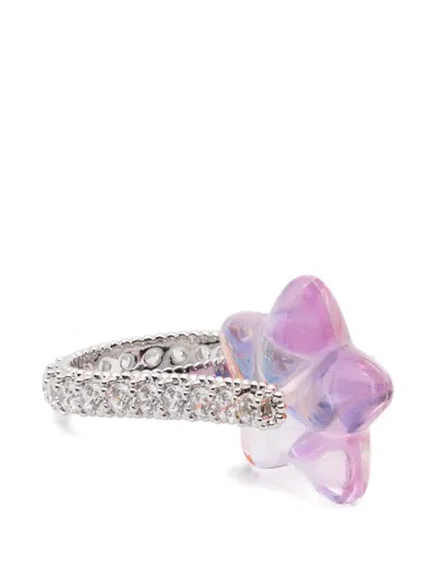 Yvmin Star-embellished Ring In Metallic