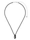 Yvmin Teddy Bear-motif Necklace In Black