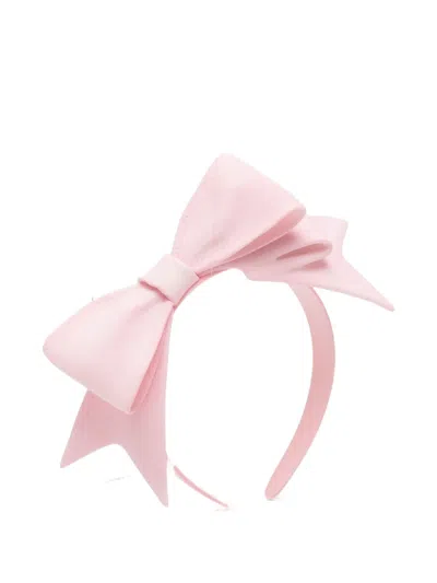Yvmin X Ashley Williams Bow Headband In Pink