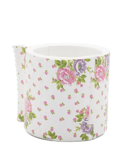 Yvmin X Ashley Williams Bowknot Paper Roll Bracelet In White