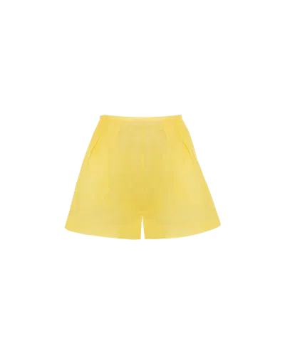 Yvon Myosotis Shorts In Yellow