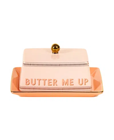 Yvonne Ellen Mousey Butter Dish In Orange