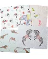 Yvonne Ellen Safari Placemats, Set Of 4 In Multi