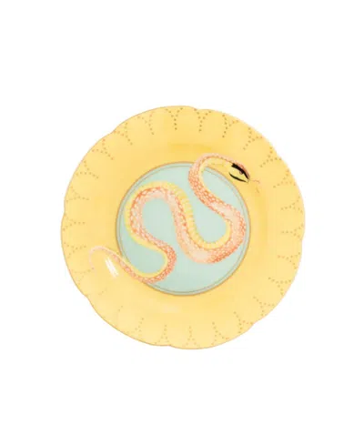 Yvonne Ellen Snakey 6.34" Cake Plate In Multi