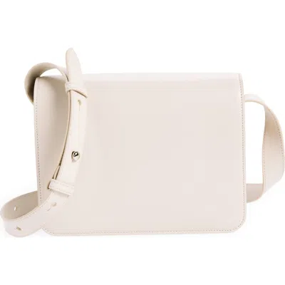 Yvonne Kone Yvonne Koné Little Annika Leather Crossbody Bag In Vitello Cement