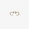 Yvonne Léon 14k Yellow Gold Riviere Rainbow Gemstone Earrings In Gold
