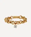 Yvonne Léon Yvonne Leon 18ct Gold Floating Diamond Chain Ring