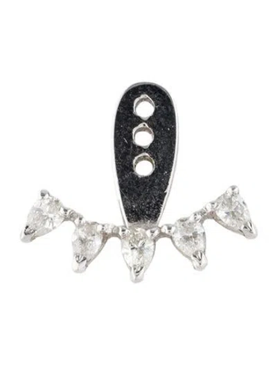 Pre-owned Yvonne Léon 18k Diamond Single Earring Enhancer In Multi