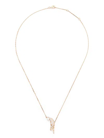 Yvonne Léon 18k Yellow Collier Félin Diamond Necklace In Yellow Gold