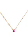 Yvonne Léon 18k Yellow Gold Mixed Chain Ruby Necklace In Gold