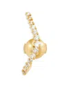 Yvonne Léon 18k Yellow Gold Puce Ligne Diamants Gray Diamond Single Curved Earring In Gold