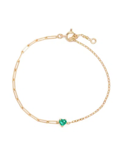 Yvonne Léon 18k Yellow Gold Collier Emerald Braclet