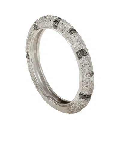 Yvonne Léon Mini Alliance Zebre 18-karat White Gold Diamond Ring