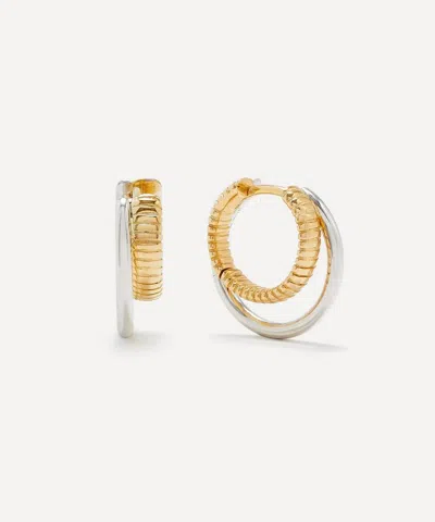 Yvonne Léon Yvonne Leon 9ct Gold Berlingot Hoop Earrings