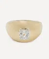 Yvonne Léon Yvonne Leon 9ct Gold Diamond Dome Solitaire Ring
