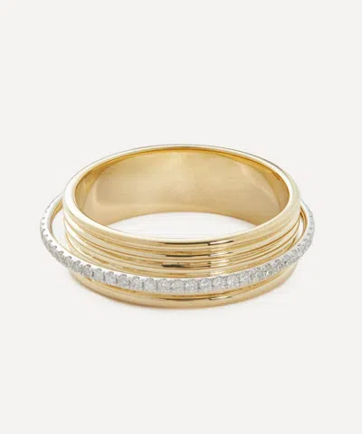 Yvonne Léon Yvonne Leon 9ct Gold Diamond Weekly Ring