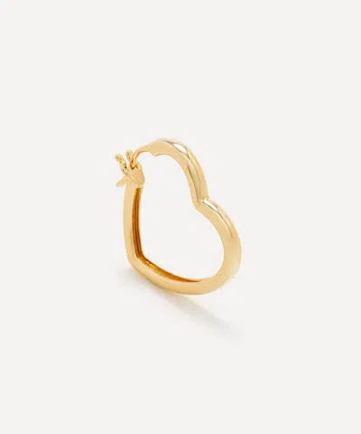 Yvonne Léon Yvonne Leon 9ct Gold Heart Hoop Earring