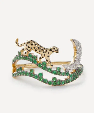 Yvonne Léon Yvonne Leon 9ct Gold Leopard Moon Ring